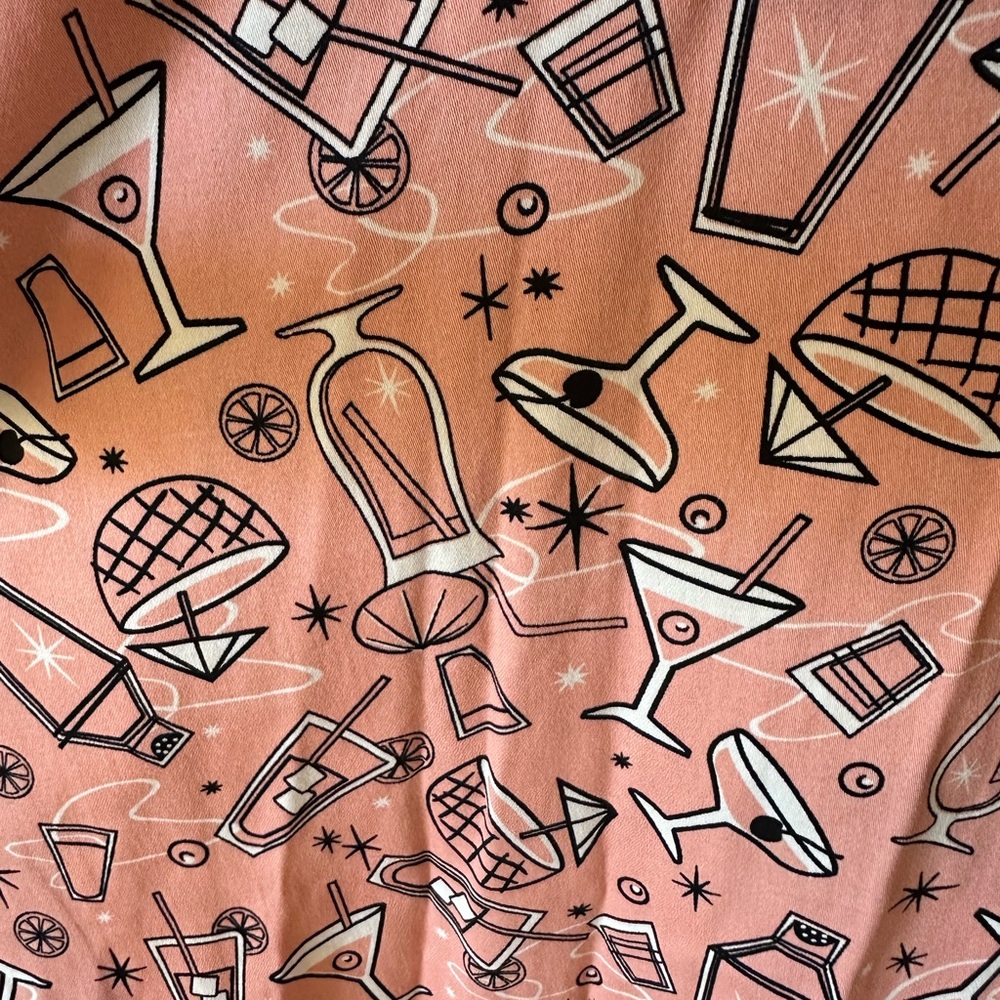 Pink cocktail Print Dress - Picture 4 of 5